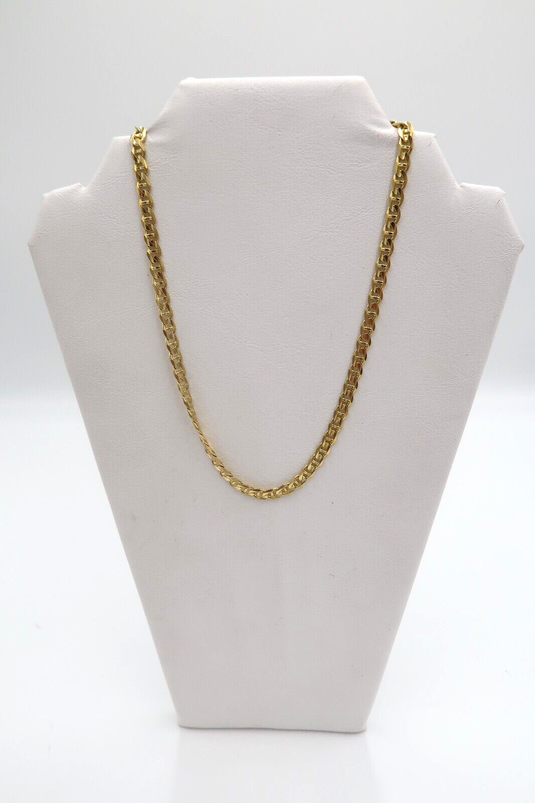 t442 14k Yellow Gold 6mm,18" Anchor Chain Necklace,14k Gold Anchor Chain,Unisex