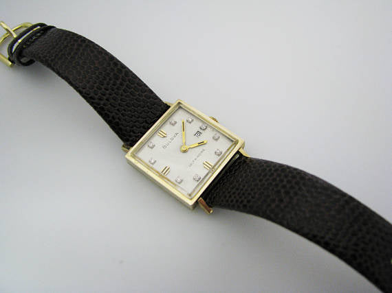 A212 Vintage Bulova 1963 10k Gold Filled Case Self-Winding Wrist Watch