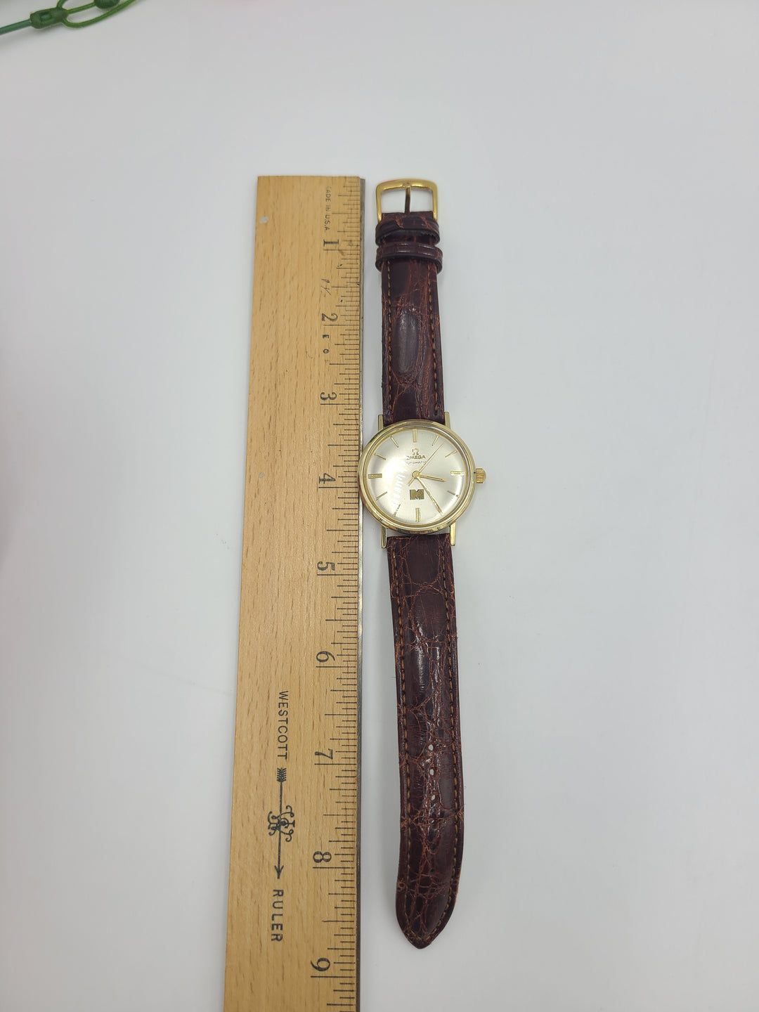 k743 Vintage Automatic 14kt Gold-Filled Omega Wristwatch