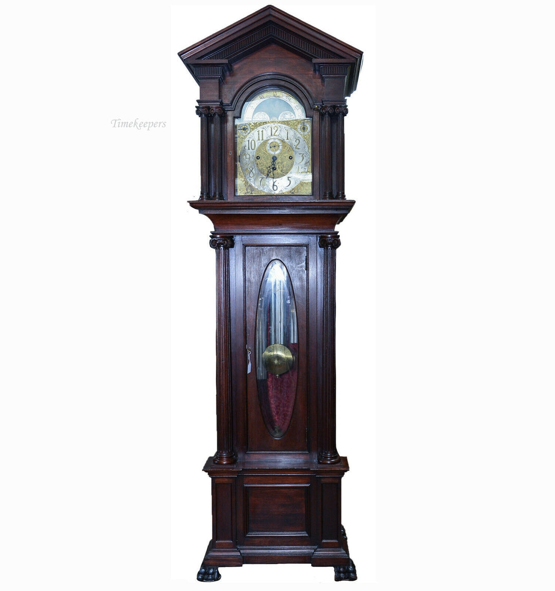 c024 JJ Elliot 1800's Tall Case Grandfather Clock- Local Pickup Only