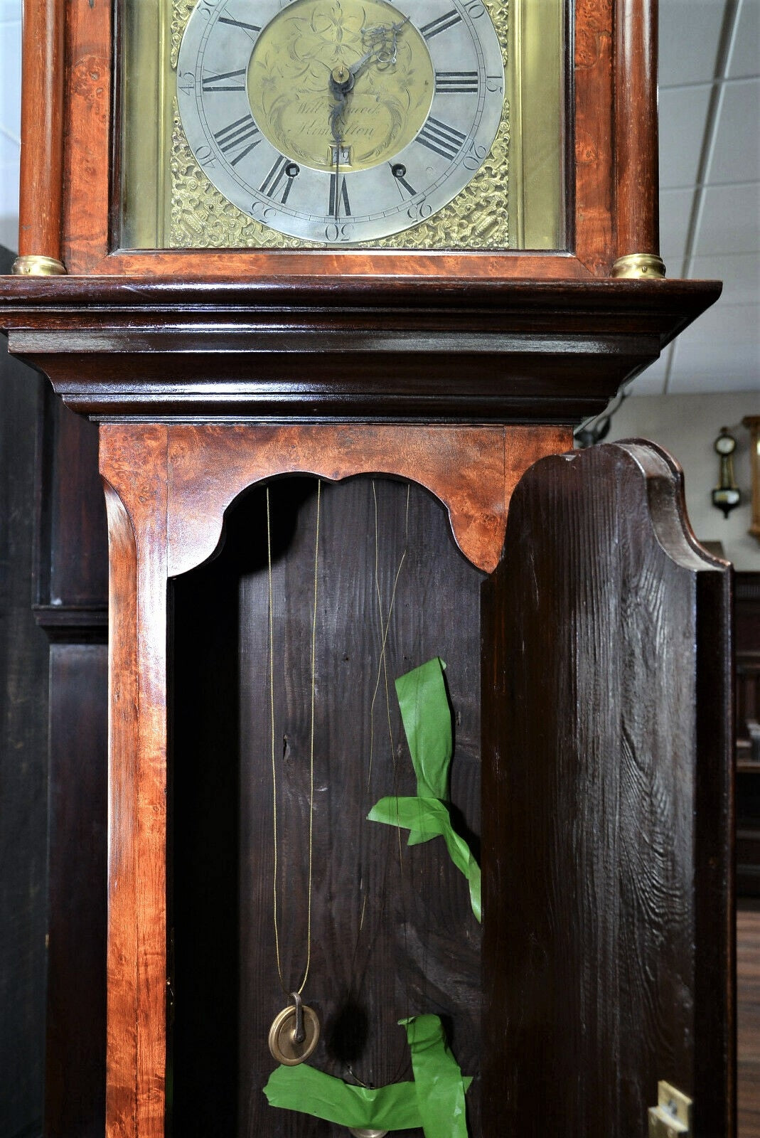 c016 William Peacock Kimbolton Grandfather Clock - Local Pickup Only