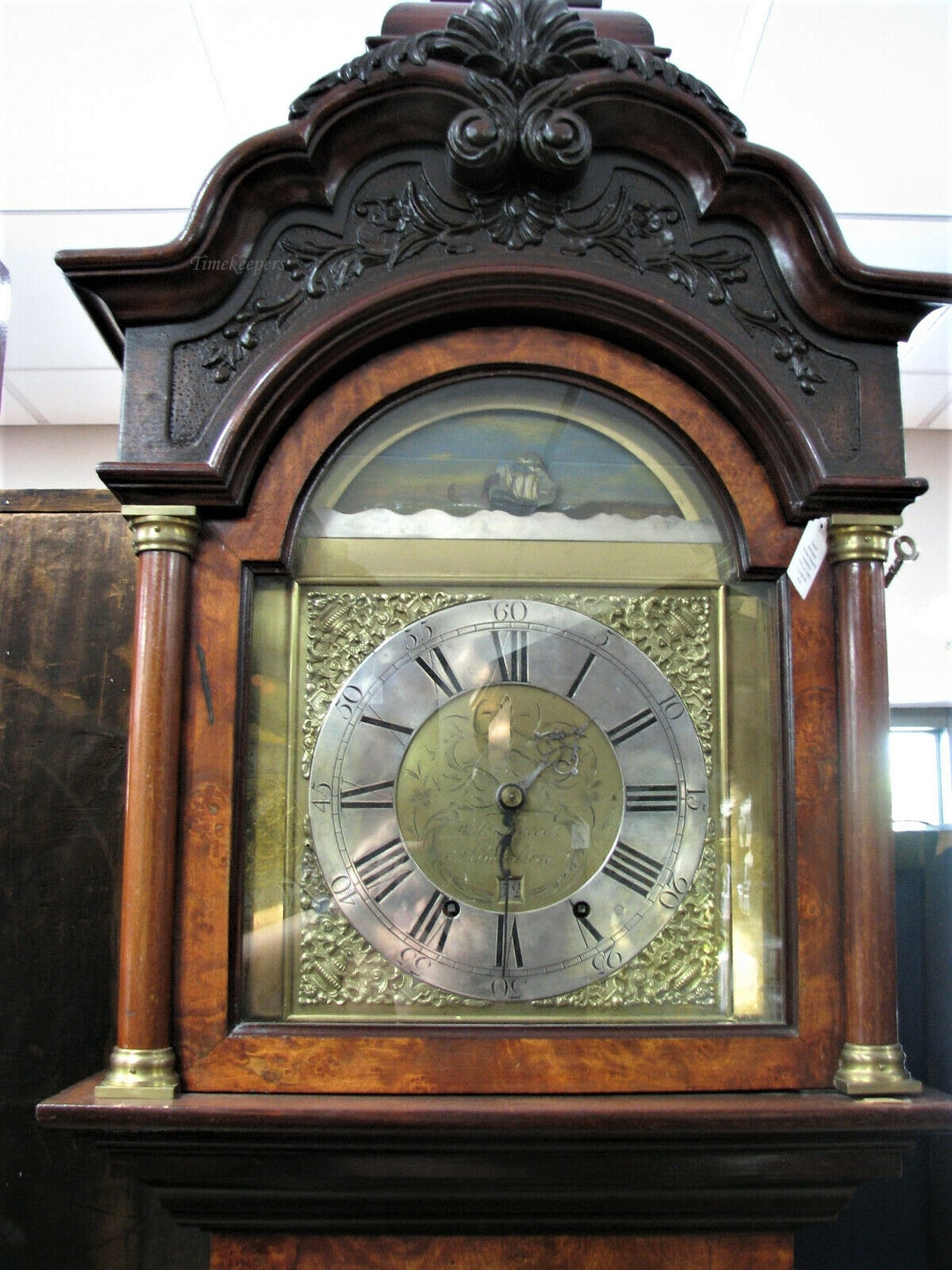 c016 William Peacock Kimbolton Grandfather Clock - Local Pickup Only