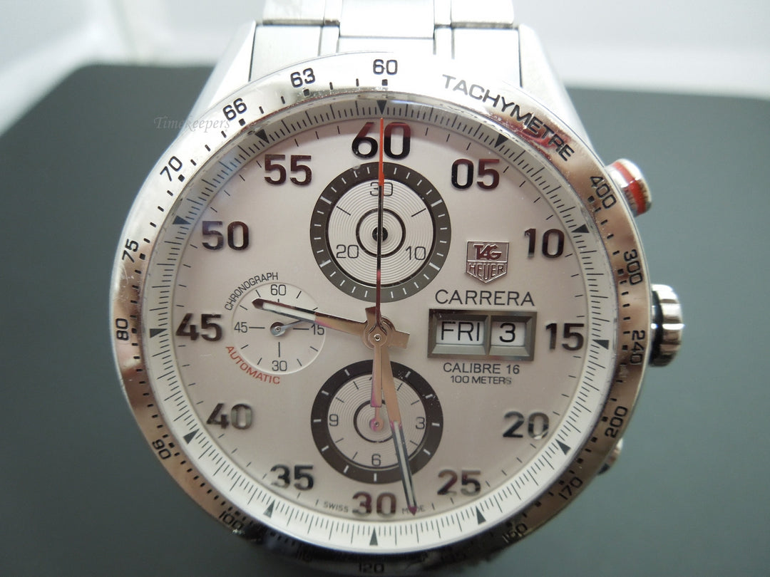 b893 Stylish Men's Automatic Tag Heuer Carrera Calibre 16 Wristwatch