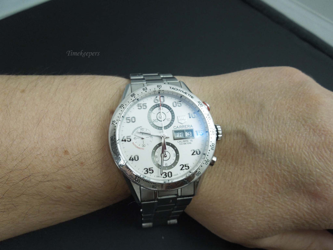 b893 Stylish Men's Automatic Tag Heuer Carrera Calibre 16 Wristwatch