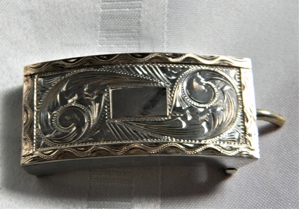 Antique Sterling Silver Belt Buckle