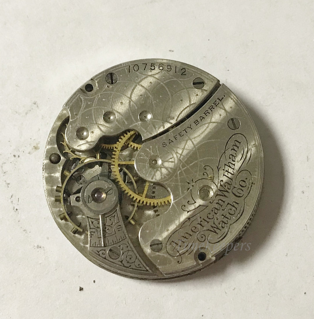 e971 Vintage Waltham Mechanical Wrist Watch Movement for Parts Repair