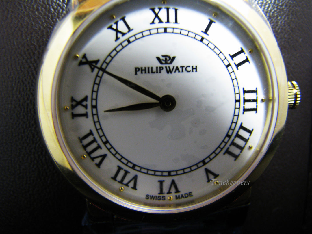c876 Original Philip Stainless Steel Watch with Gold Plating in Original Box