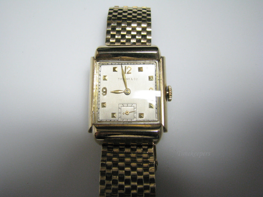 c899 Vintage Tiffany &amp; Co Mechanical Hand Wind Watch in 14k Yellow gold