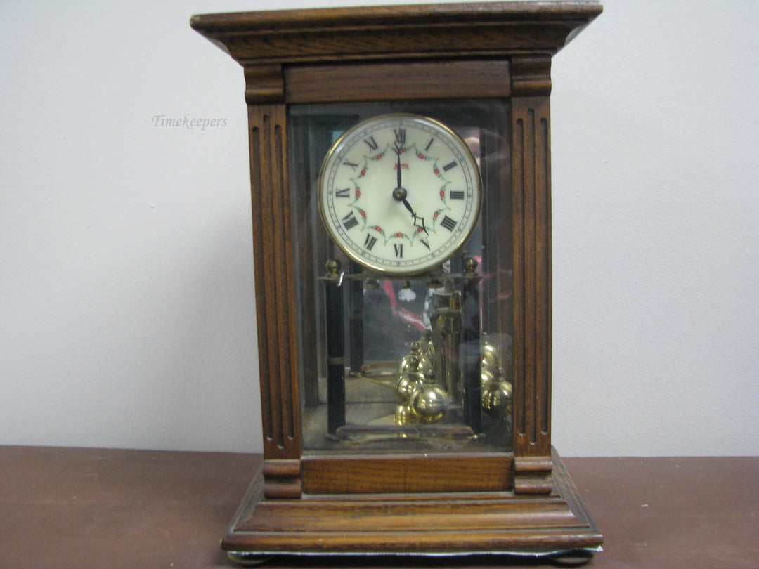 G174 400 Day Clock Wood Case Crystal Regulator