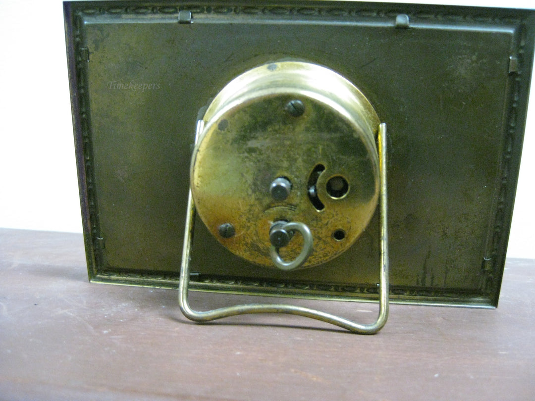 g190 1920s Brass German Table Clock