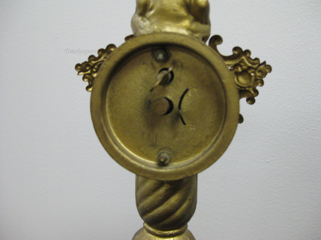 g192 1920s American Metal Mantle Clock