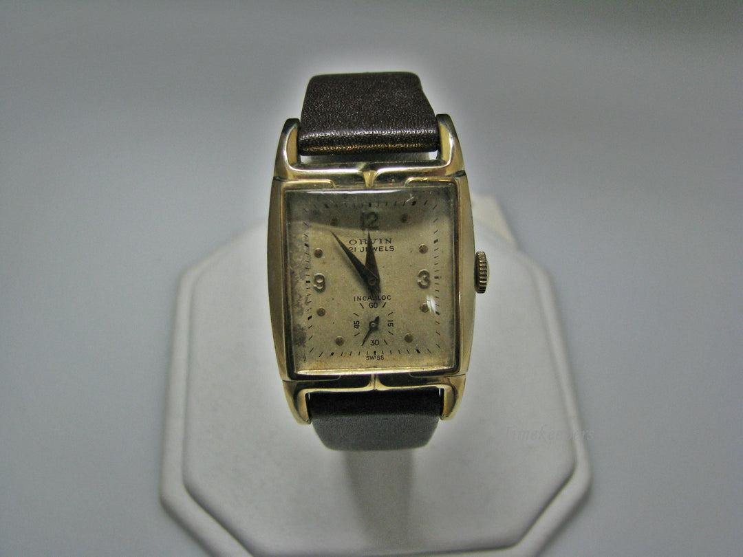 H088 Gorgeous Orvin Mechanical Hand Wind Watch with Second Sub-Dial from 1960s