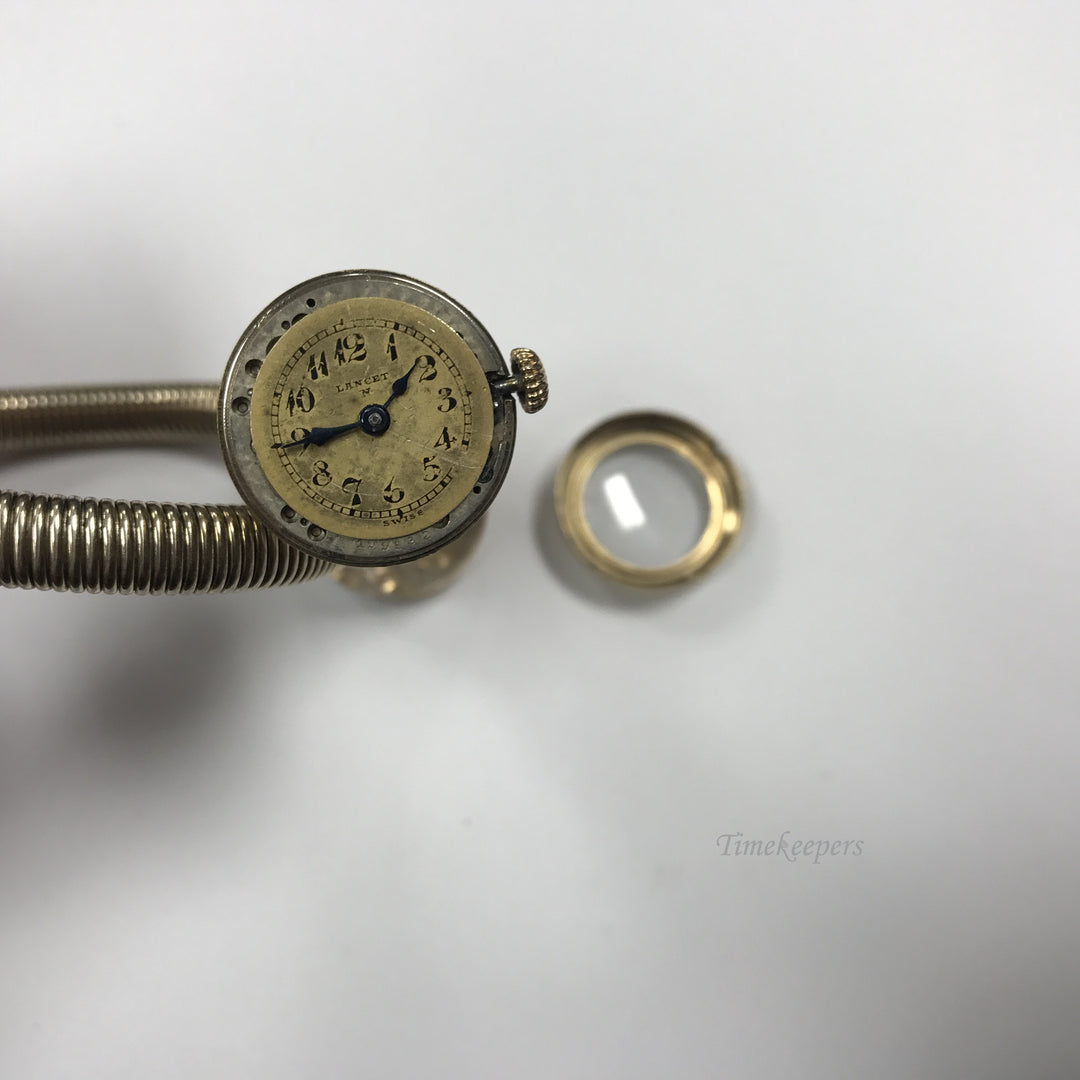 a622 Vintage Lancet Swiss Gold Tone 1930's Bracelet Band Women's Wrist Watch