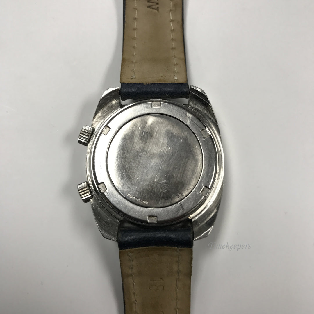 d032 Vintage Original Wittnauer Alarm & Date Stainless Steel Men's Wrist Watch