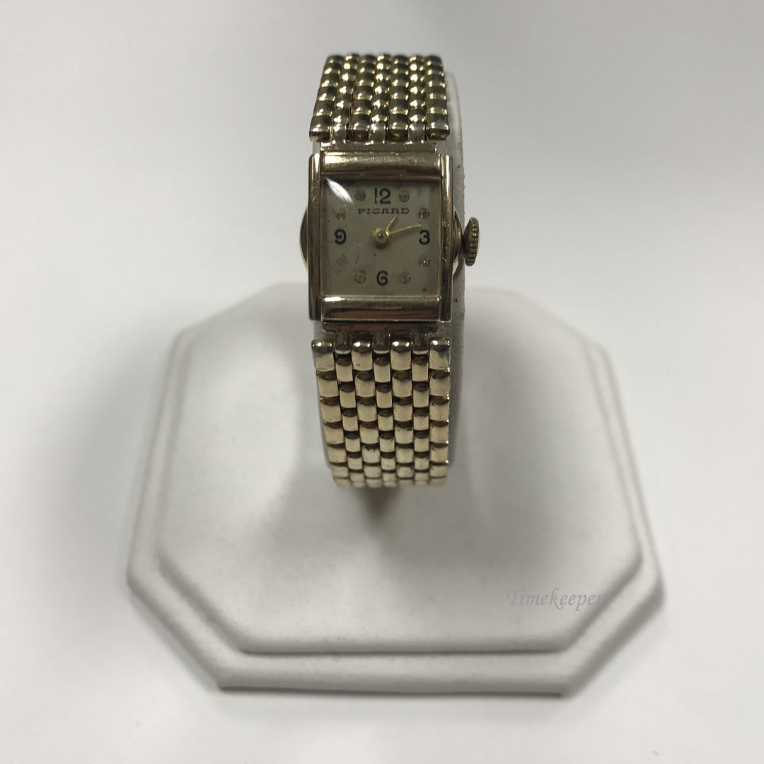 d018 Vintage Original Picard 17J Hand winding Gold Tone Lady's Wrist Watch