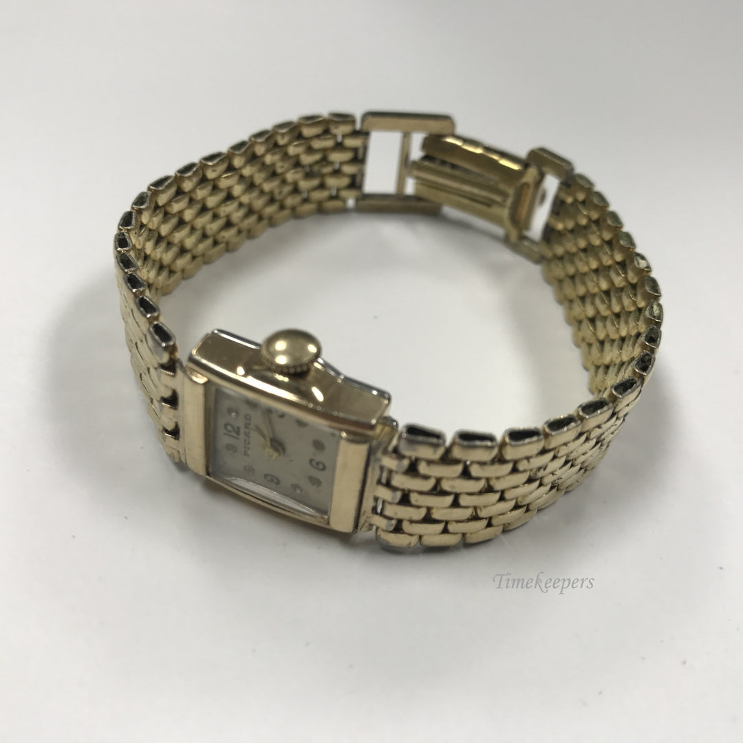 d018 Vintage Original Picard 17J Hand winding Gold Tone Lady's Wrist Watch