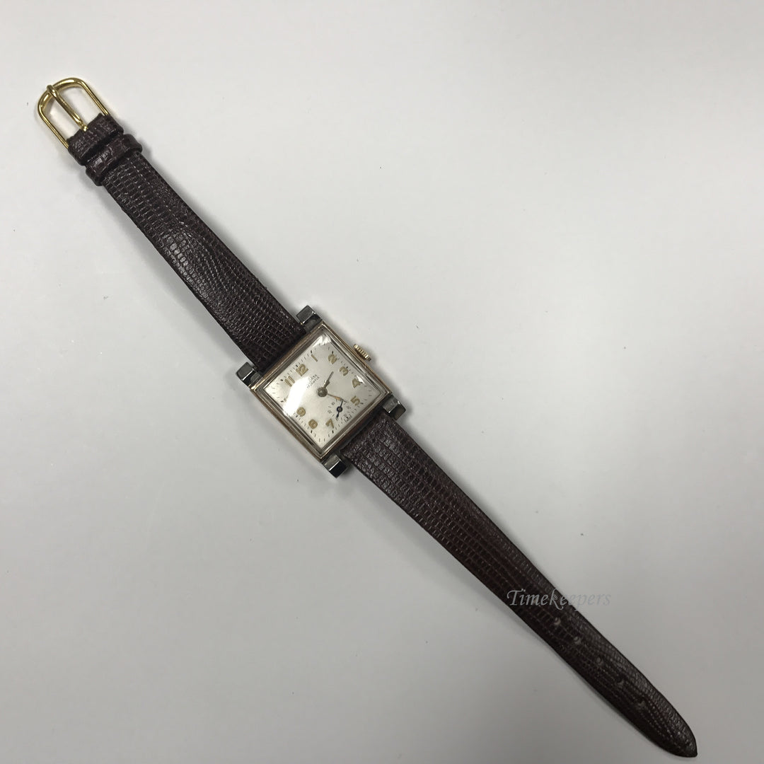 d019 Vintage Original Delbana Swiss 17J Hand Winding Silver Two Tone Wrist Watch