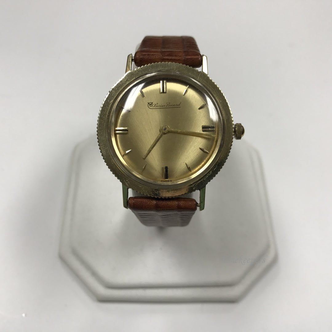 d141 Vintage Original Lucien Piccard Swiss 14K Gold Mechanical Wrist Watch