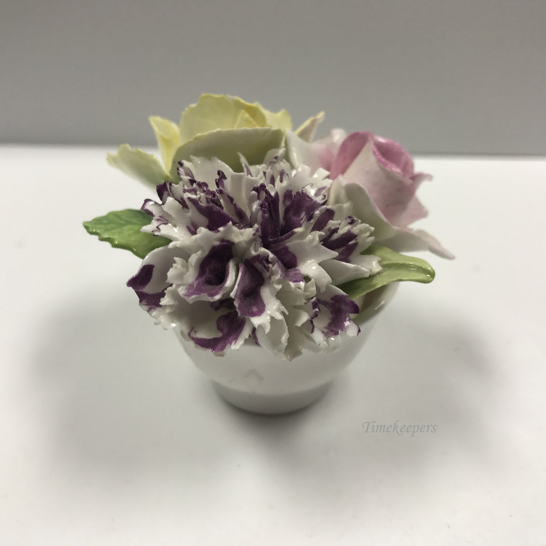 d203 Vintage Royal Adderley Floral Fine Bone China Crown England Flower Pot