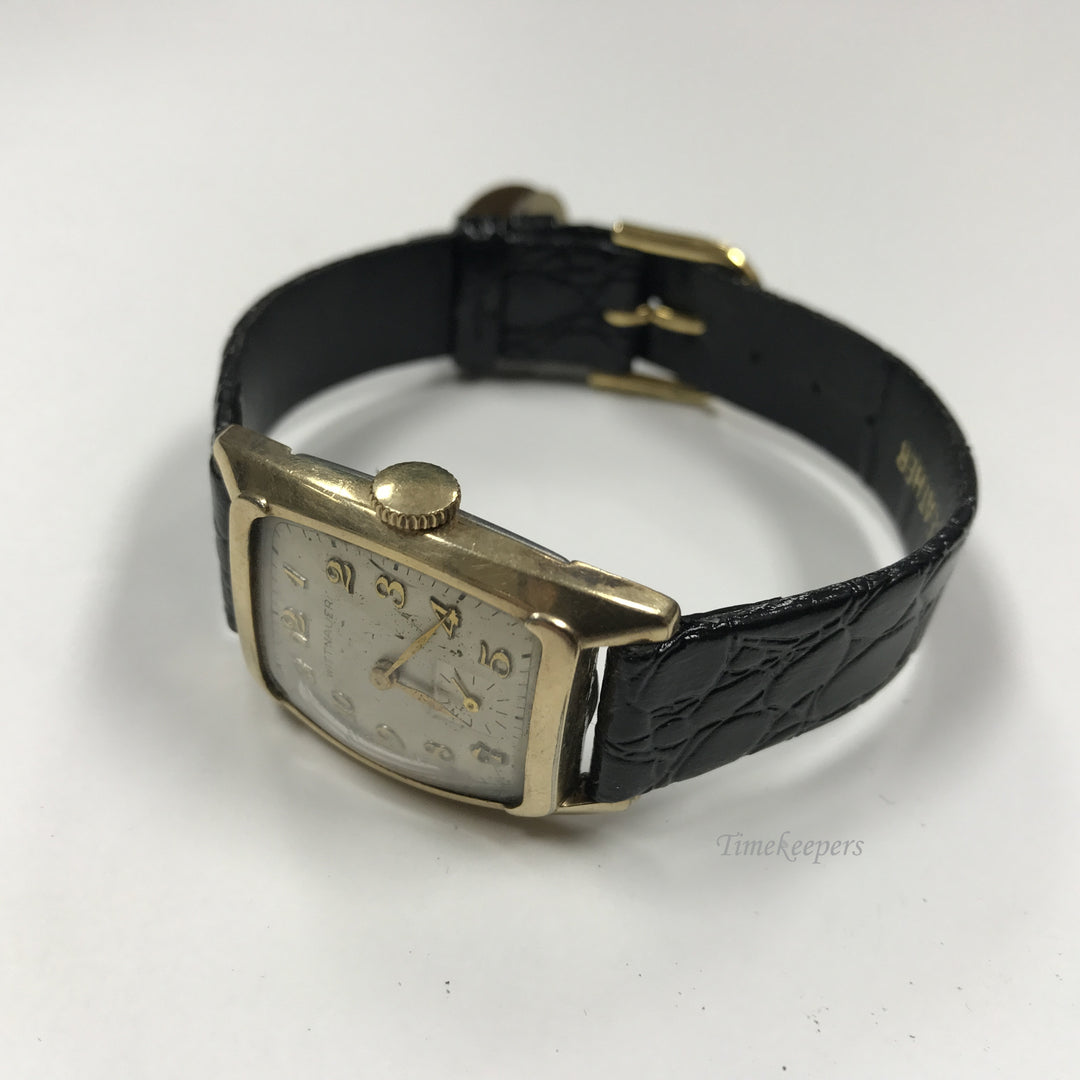 d238 Original Vintage Wittnauer Swiss 10K Gold Filled Steel Back 17J Wrist Watch