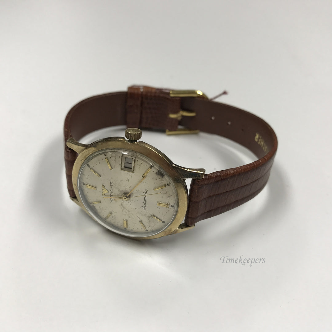 d240 Original Vintage Wittnauer Swiss Automatic 10K GF Stainless Wrist Watch