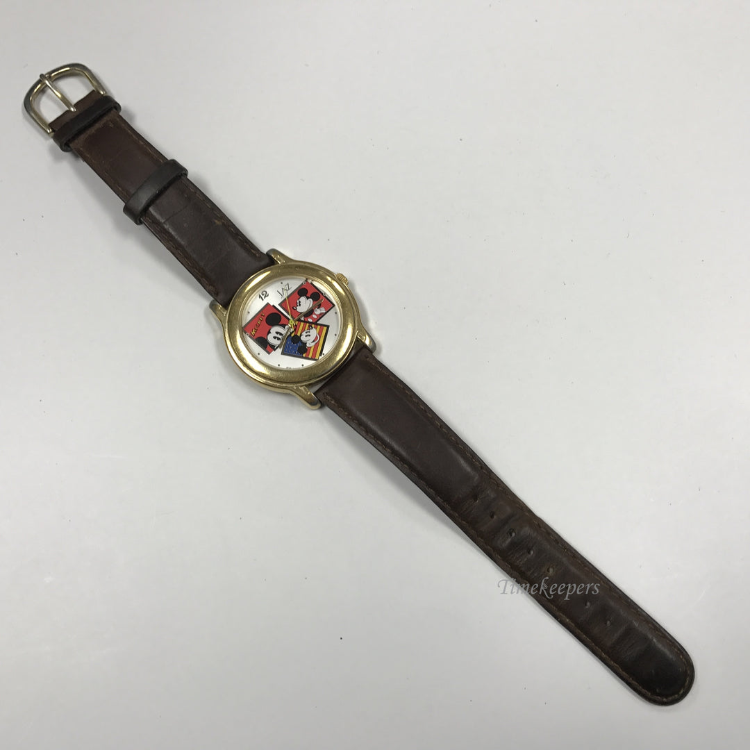 d249 Original Vintage Disney Mickey Jaz Water Resistant Japan Mov't Wrist Watch