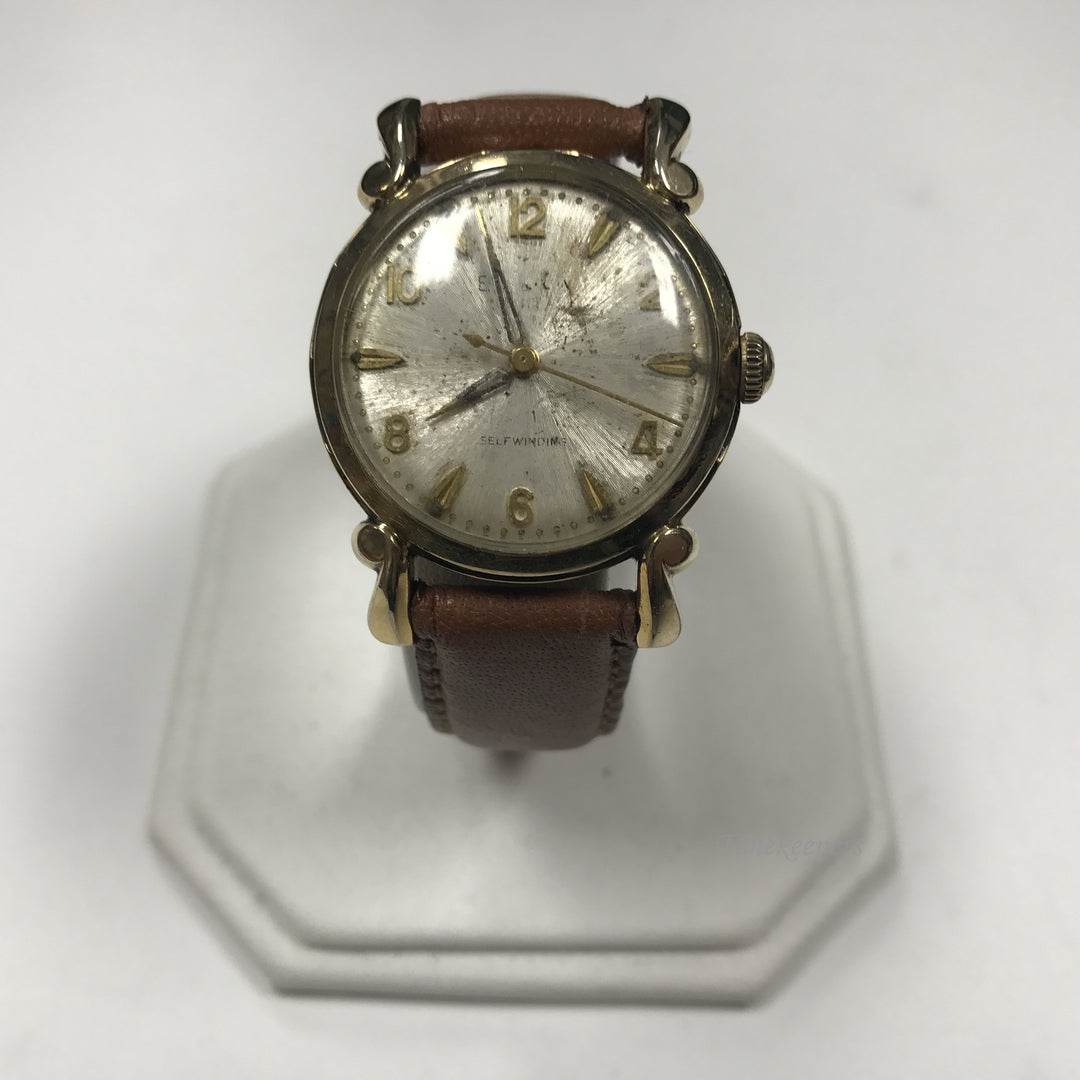 d325 Vintage Original Bulova 10K RGP Stainless Back Automatic Swiss Wrist Watch