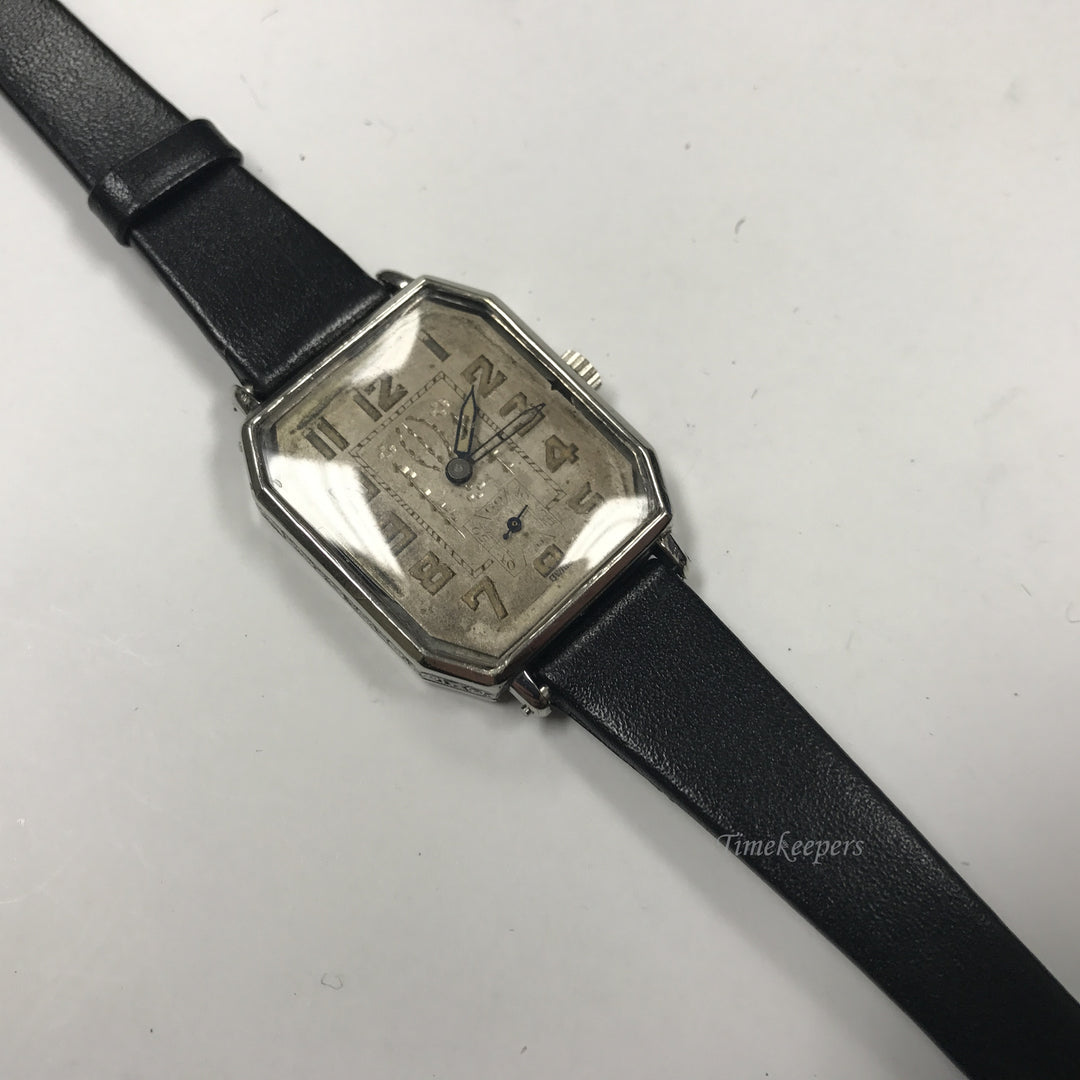 d328 Vintage Authentic Bedford Swiss 6J Silver Tone Mechanical Wrist Watch 2Adj
