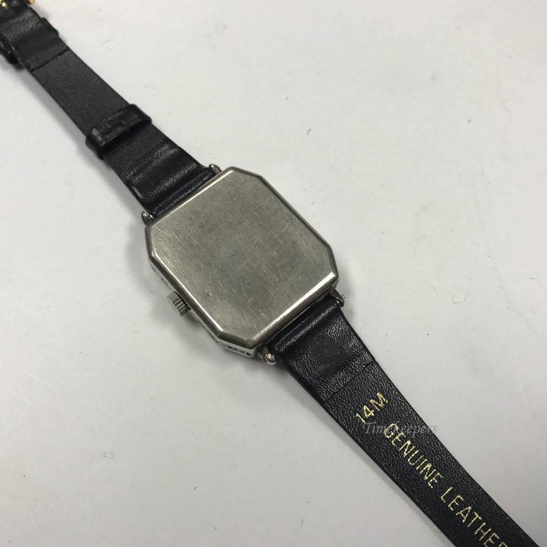 d328 Vintage Authentic Bedford Swiss 6J Silver Tone Mechanical Wrist Watch 2Adj