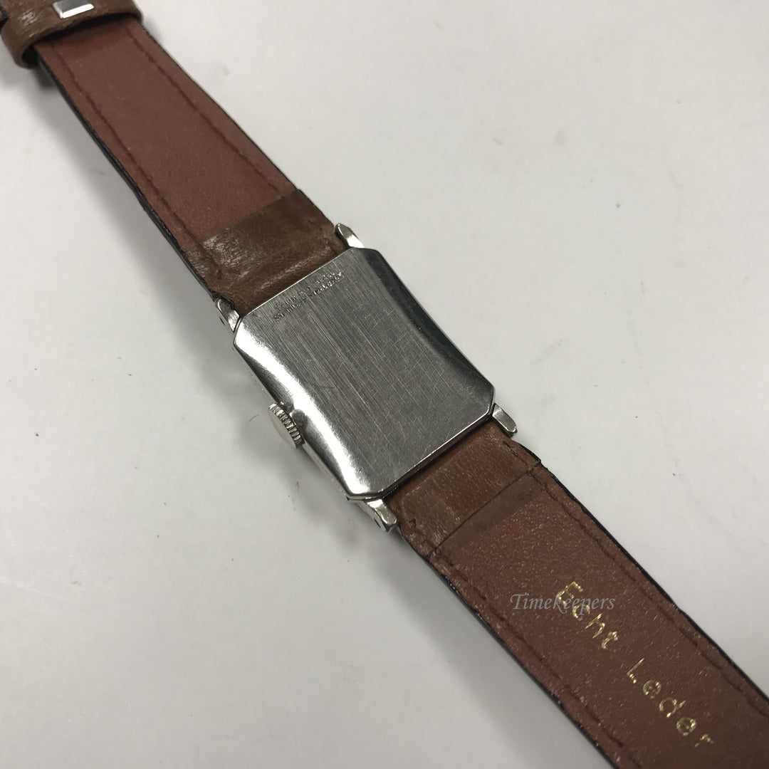 d330 Vintage Lord Elgin 10K RGP Bezel Stainless Steel Mechanical Wrist Watch