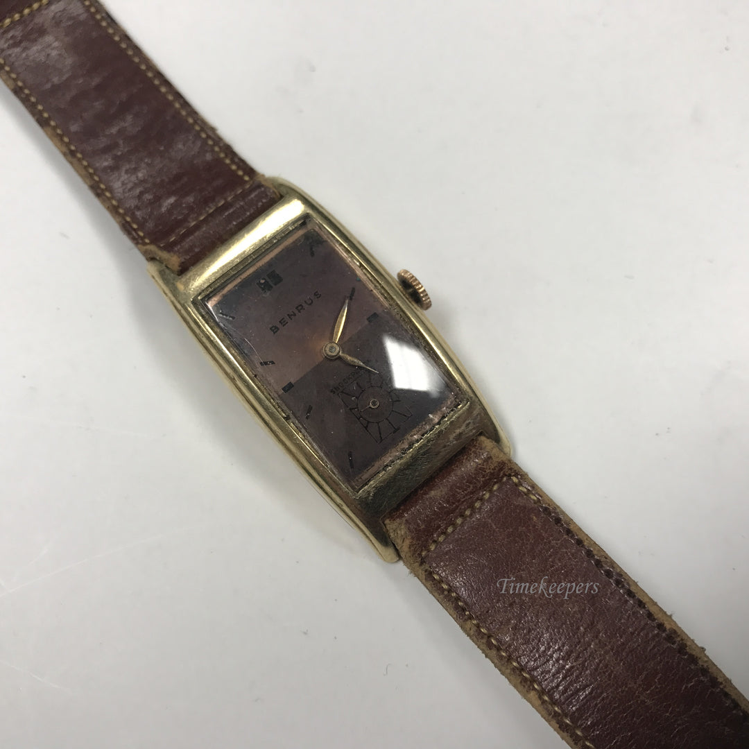 d332 Vintage Benrus 834 10K Gold Filled 17 Jewels Mechanical Wrist Watch