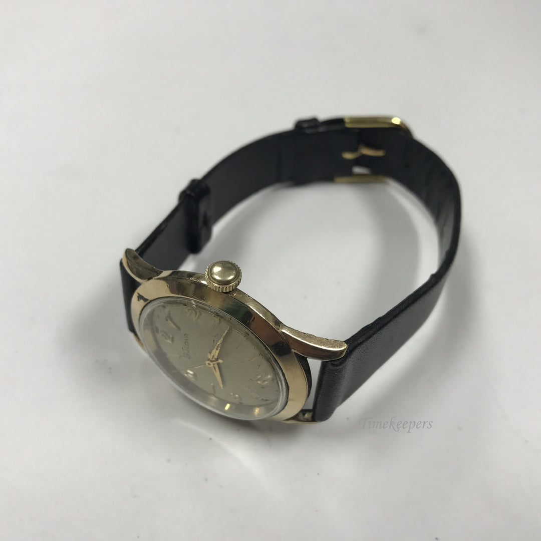 d340 Vintage Original Bulova Swiss 10K RGP Stainless Automatic Wrist Watch