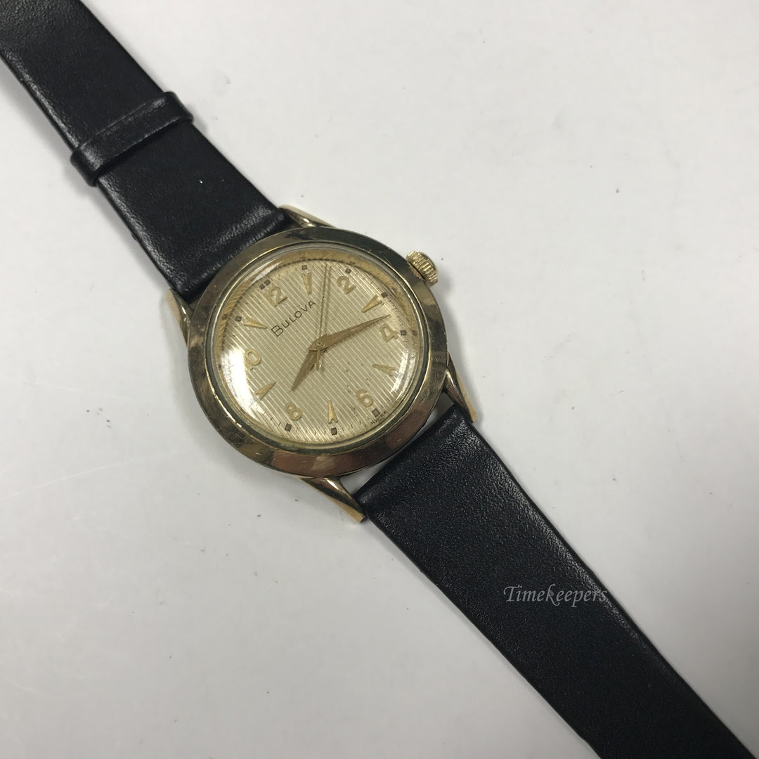 d340 Vintage Original Bulova Swiss 10K RGP Stainless Automatic Wrist Watch