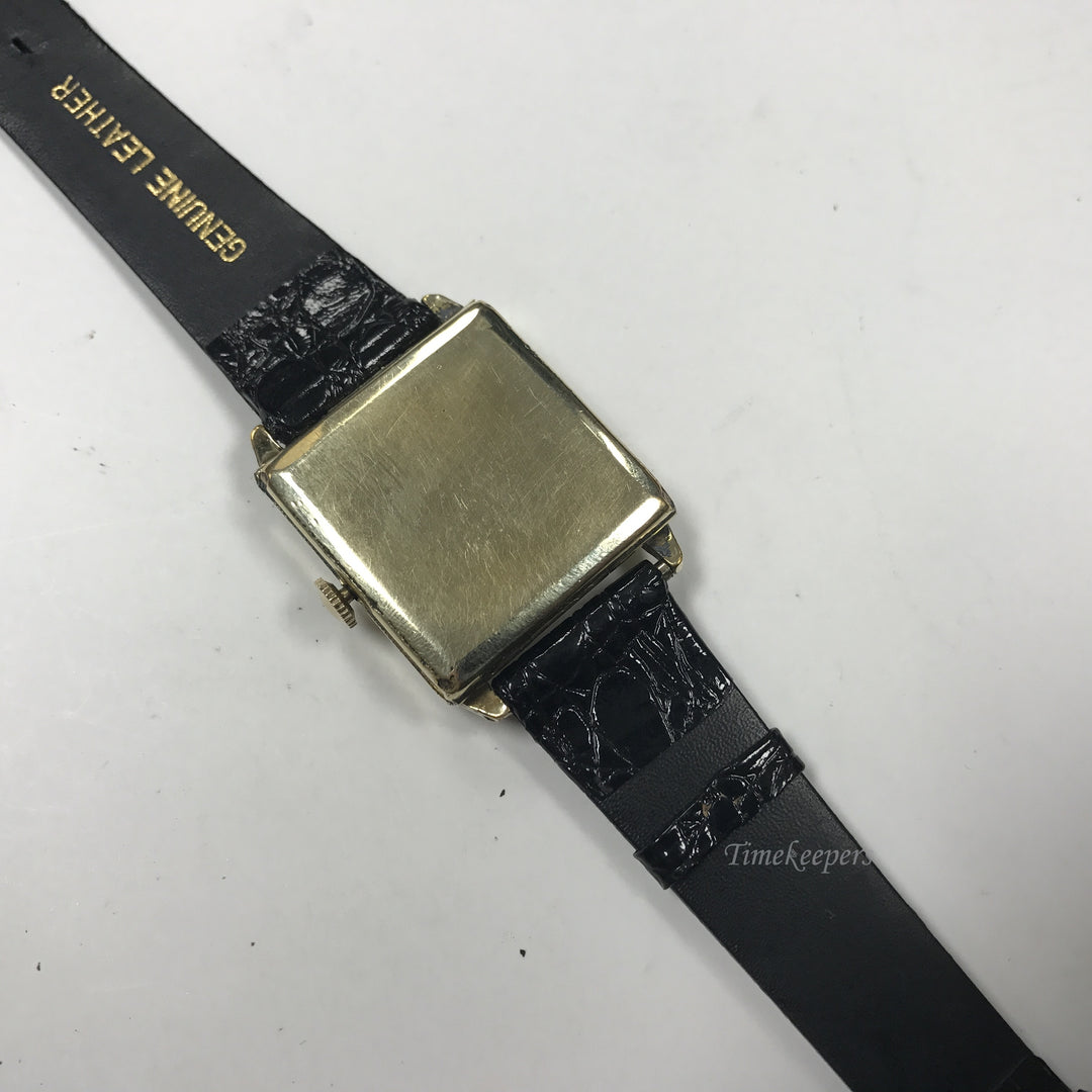 d349 Vintage Authentic Elgin Gold Tone Mechanical Men's Wrist Watch