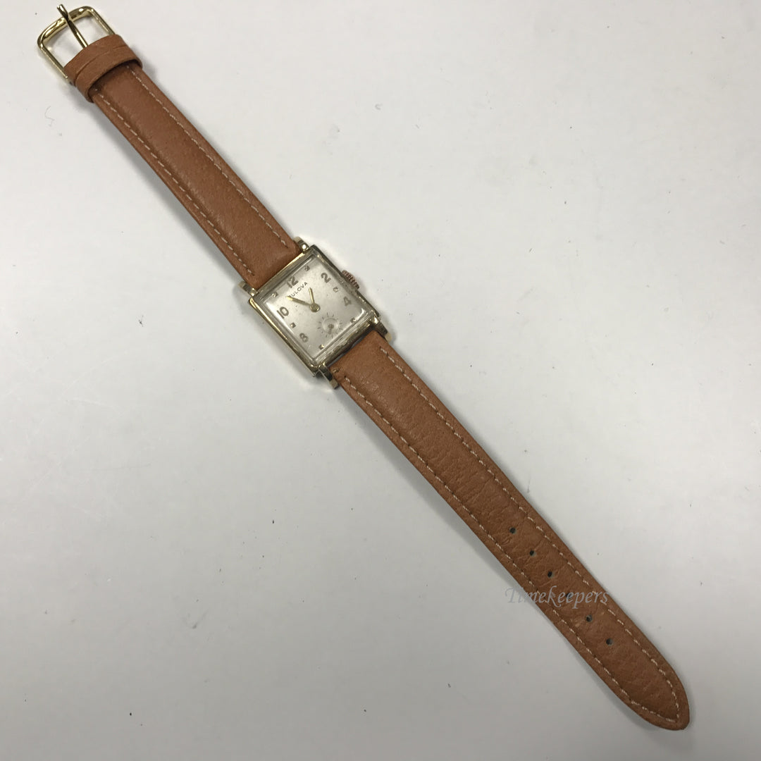 d359 Vintage Bulova USA 17Jewels 10K Gold Filled Mechanical Men's Wrist Watch