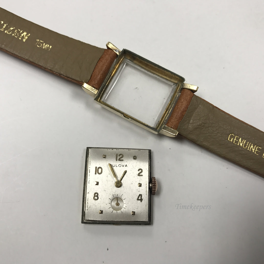 d359 Vintage Bulova USA 17Jewels 10K Gold Filled Mechanical Men's Wrist Watch