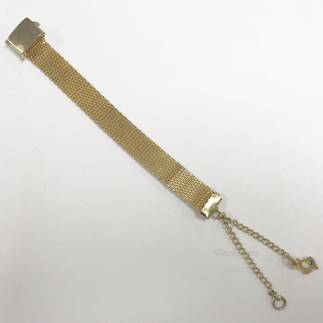 e497 Antique Mesh Fob Waist Clip Pocket Watch Chain Gold Filled