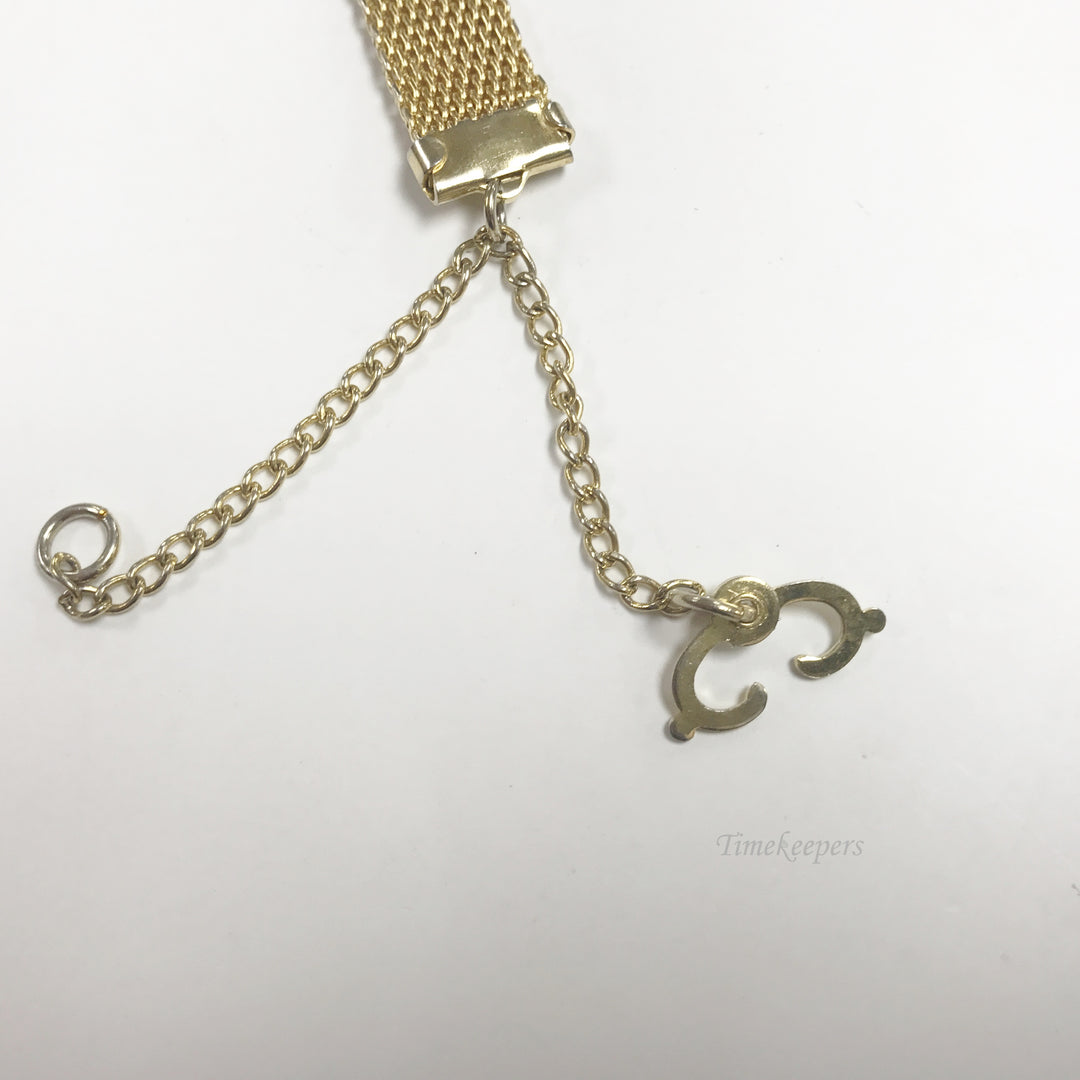 e497 Antique Mesh Fob Waist Clip Pocket Watch Chain Gold Filled