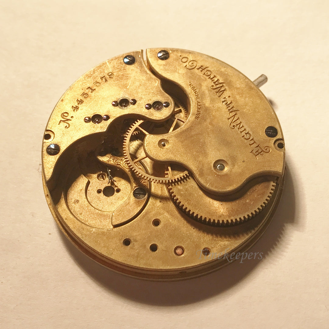 e894 Antique Elgin Watch Movement for Parts or Repair