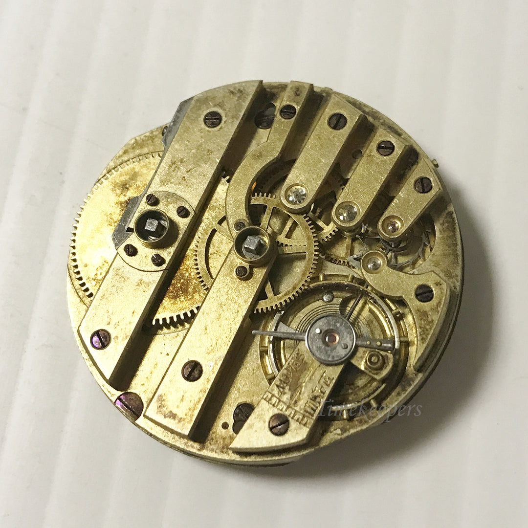 e897 Antique Misc. Watch Movement for Parts or Repair 10S