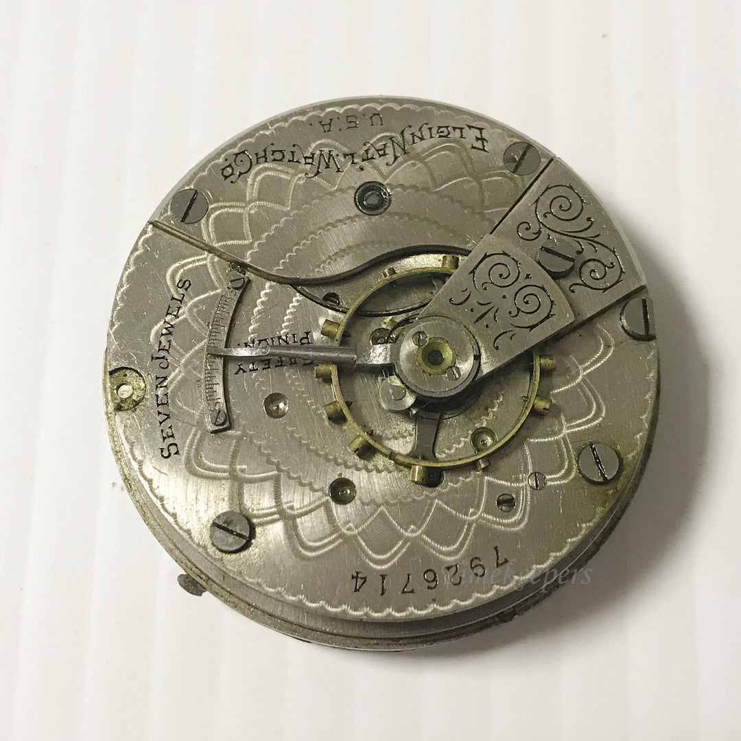 e899 Antique Complete Watch Movement for Parts or Repair with Good Dial 18S