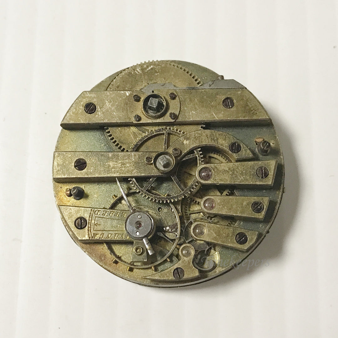 e903 Antique Jules Mathey Complete Watch Movement for Parts or Repair