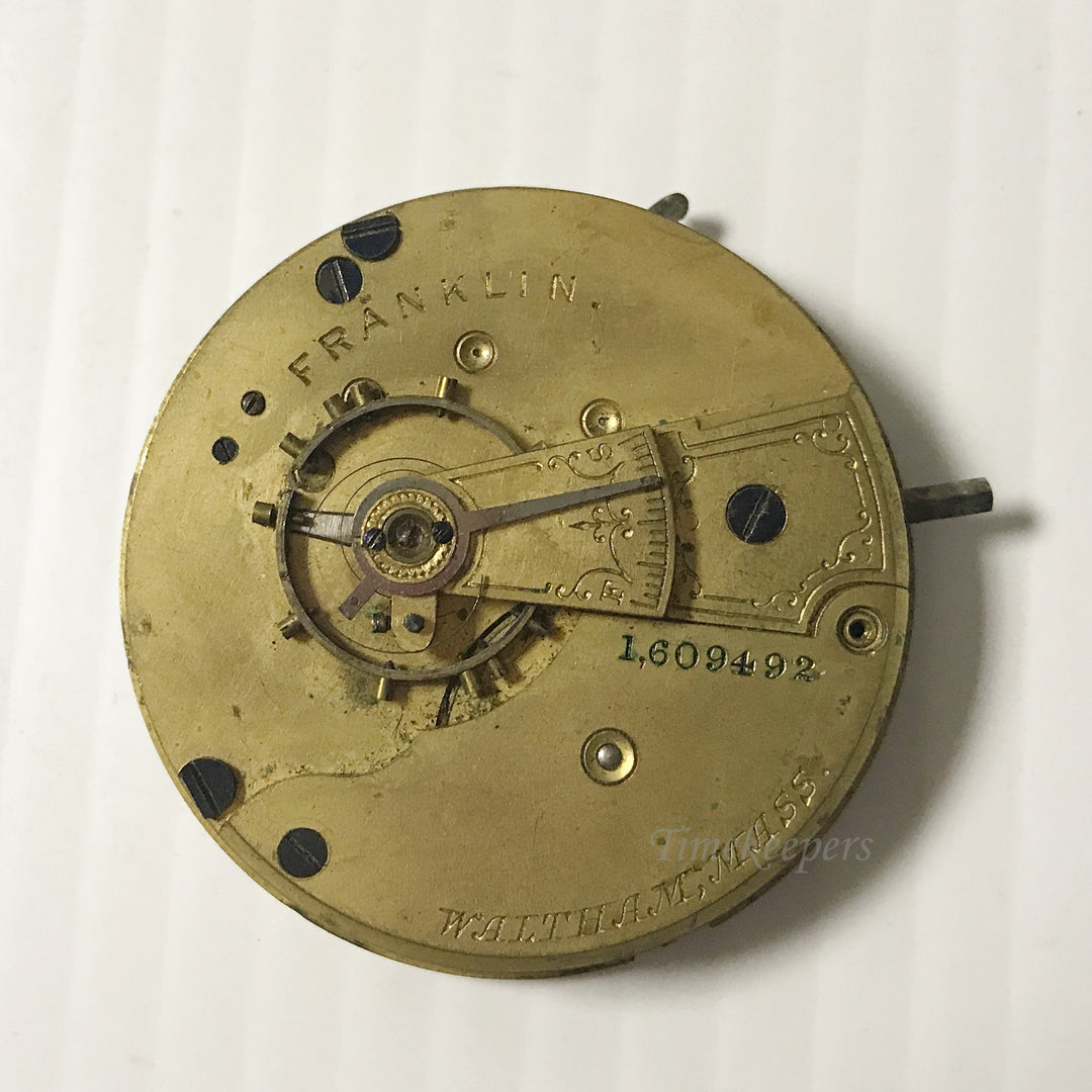 e905 Antique Waltham Complete Watch Movement for Parts or Repair 18S