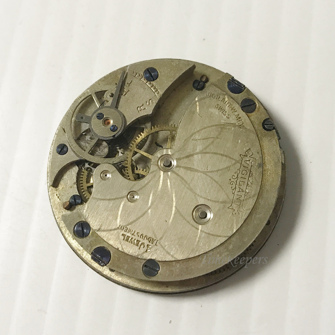 e907 Antique Alert Swiss Complete Watch Movement for Parts or Repair 1J
