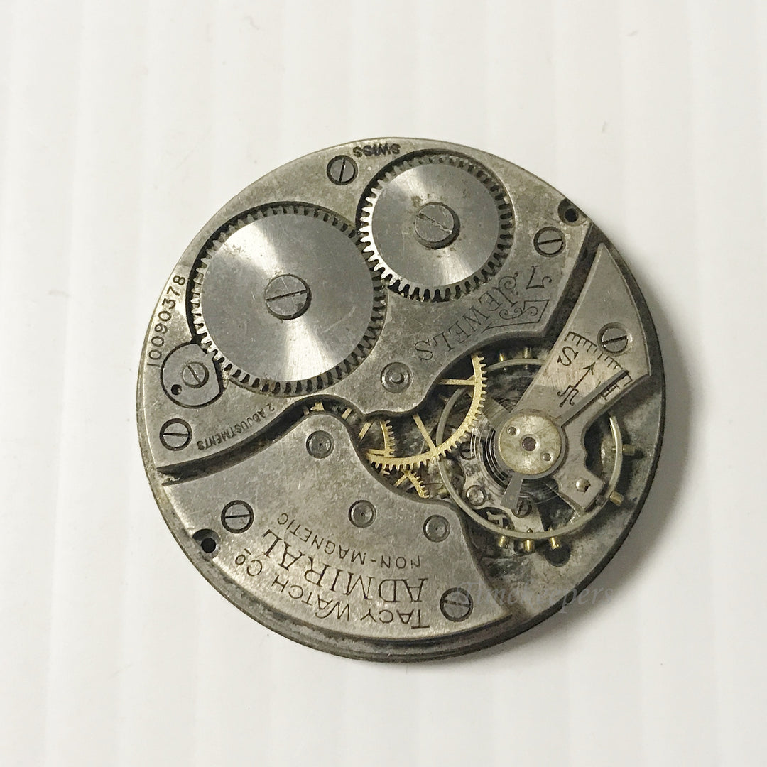 e917 Vintage Admiral Complete Wrist Watch Movement for Parts Repair