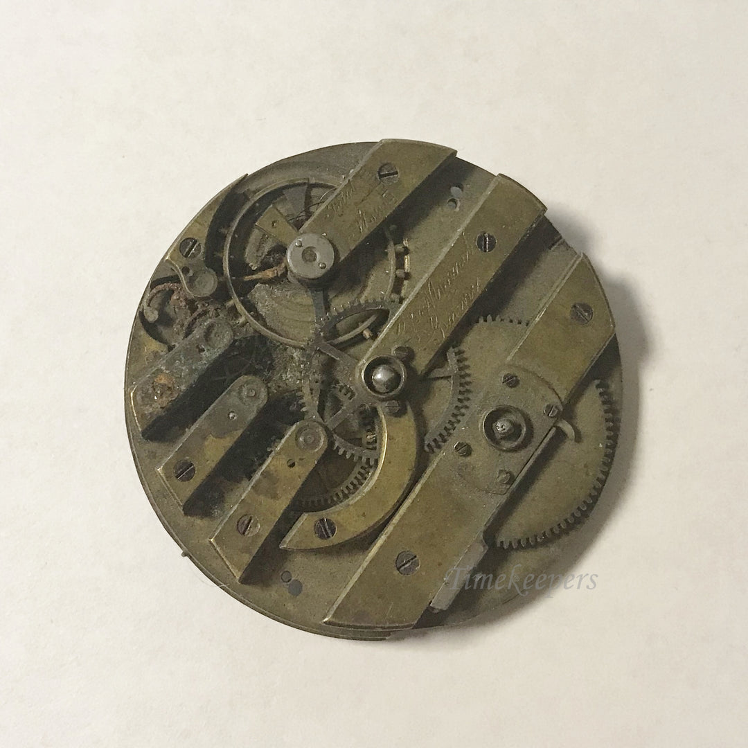 e980 Antique Watch Movement for Parts or Repair