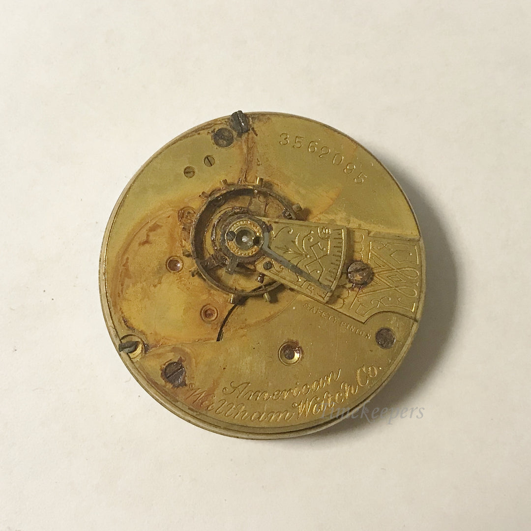 e988 Antique Waltham Watch Movement for Parts or Repair