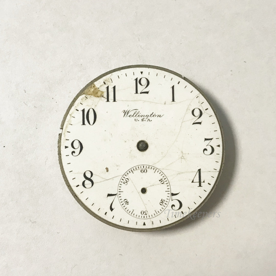 e991 Antique Wellington Watch Movement for Parts or Repair
