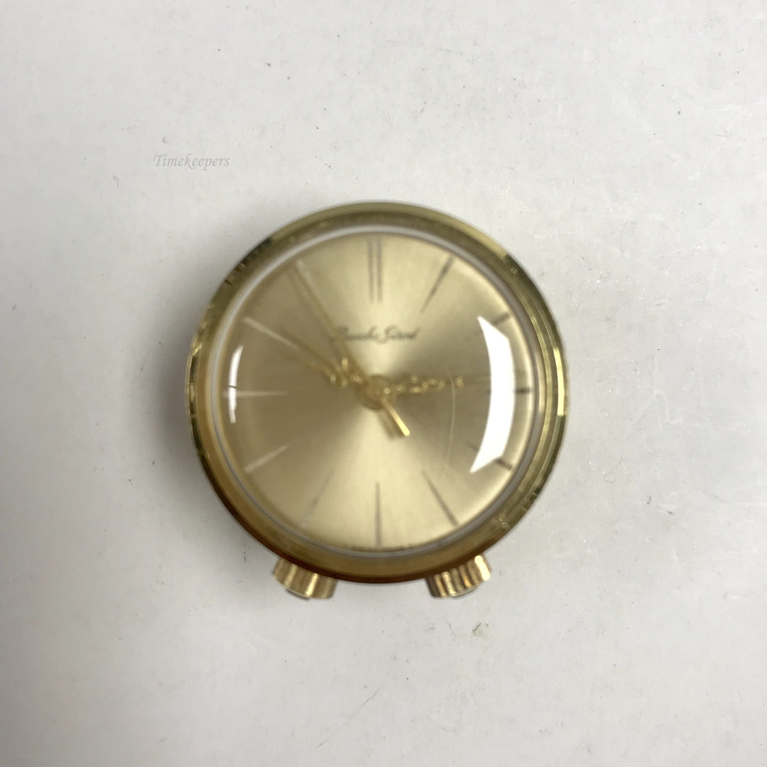 f421 Vintage Bueche Girod Swiss Miniature Travel Music Alarm Clock