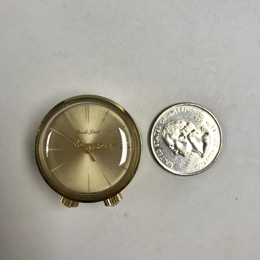 f421 Vintage Bueche Girod Swiss Miniature Travel Music Alarm Clock